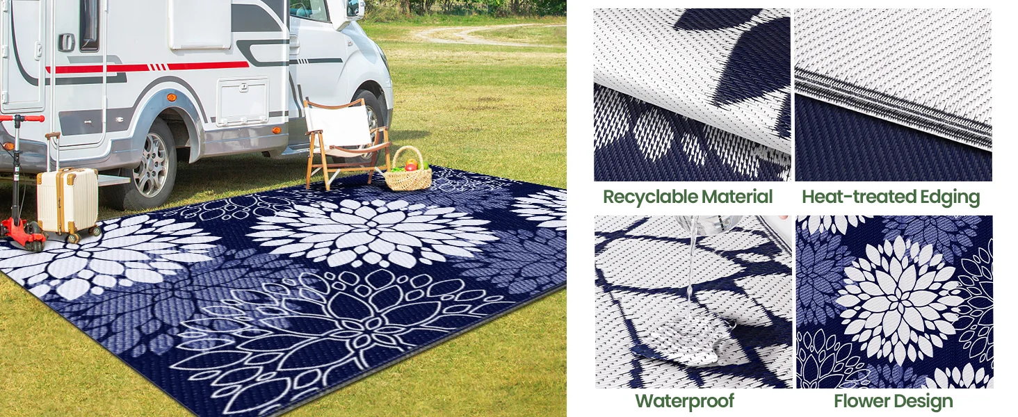 Plastic Straw Camping Rugs